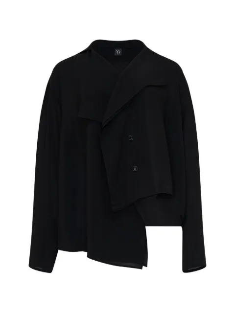 Y's draped asymmetric shirt Black YWB13502002