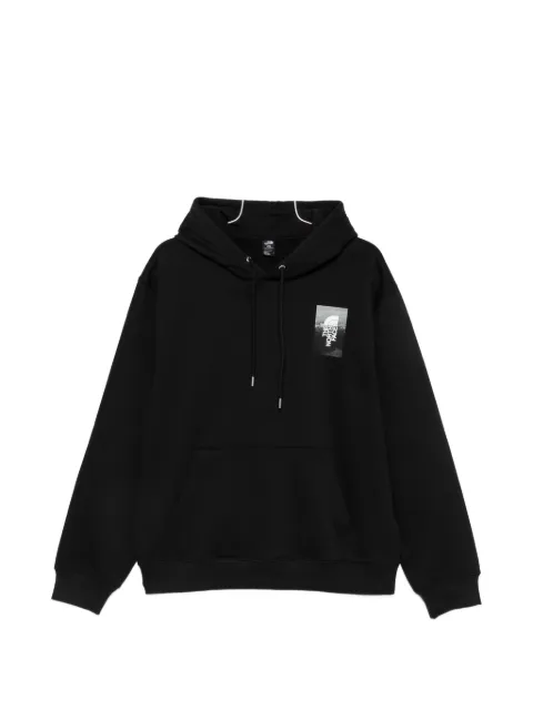 The North Face graphic-print drawstring hoodie Black NF0A8H54JK3