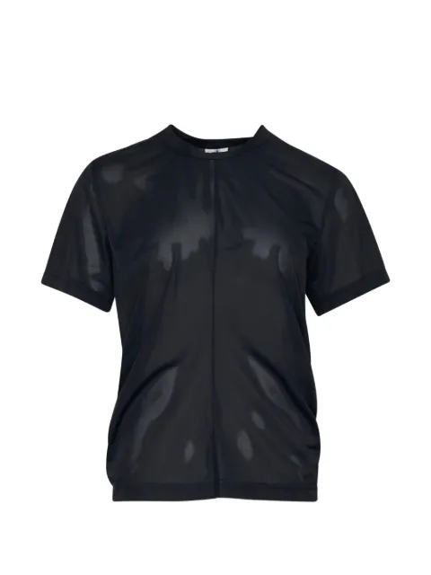 Noir Kei Ninomiya sheer ruched-back T-shirt Black 3RT00805111A