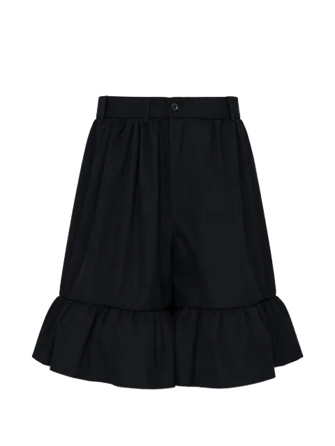 Comme Des Garçons Girl ruffle-hem flared shorts Black NRP00405111A