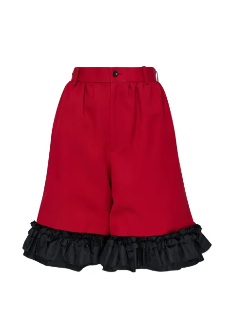 Comme Des Garçons Girl ruffle-trimmed shorts Red NRP00105121A