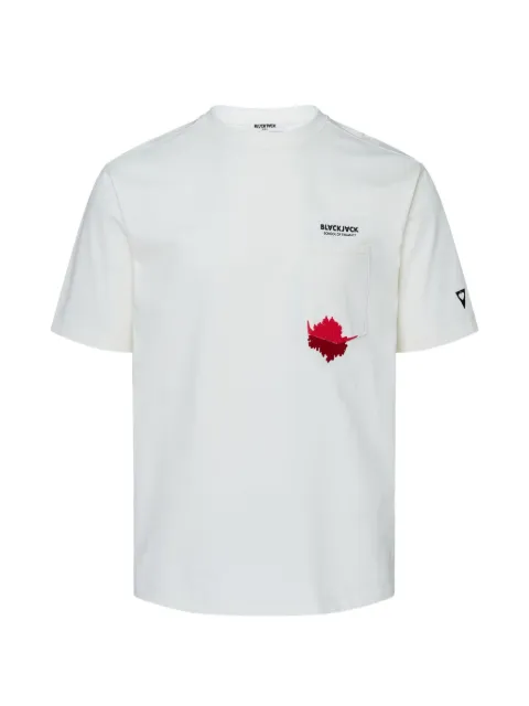 Blackjack Red Ink logo-print pocket T-shirt White RDKT0915KWHITE