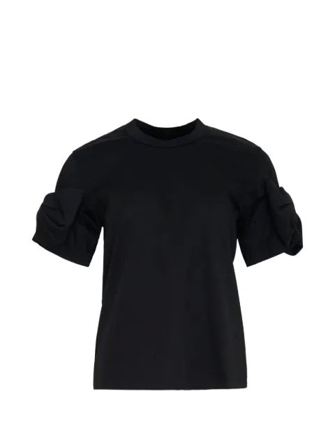 Noir Kei Ninomiya bow-detail T-shirt Black 3RT00205111A