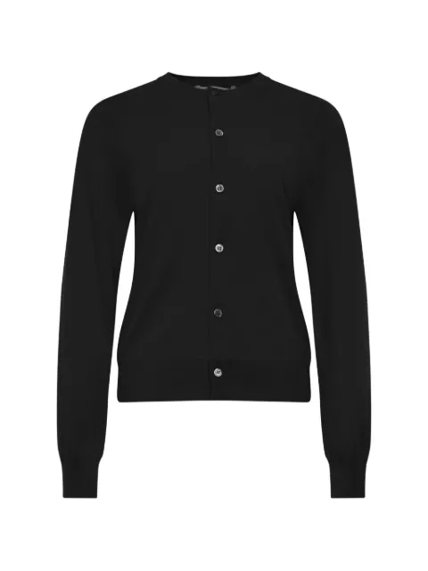 Comme Des Garçons Comme Des Garçons ribbed-trim button-up cardigan Black RRN50505111A