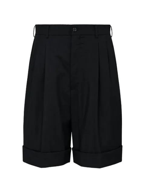Comme Des Garçons Girl pleated turn-up shorts Black NRP00605111A