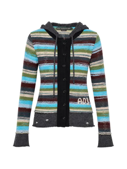 Andersson Bell multi-stripe layered cardigan Blue ATB1635W