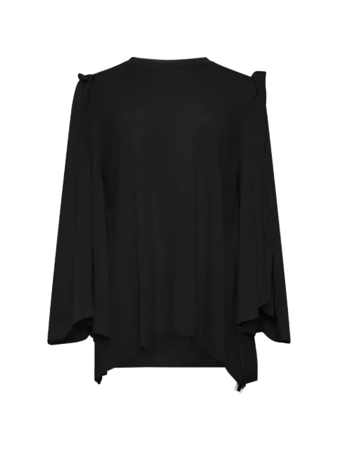 Comme Des Garçons Comme Des Garçons draped-detail sweater Black RRN51605111A