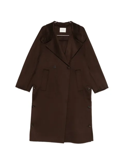 Lisa Yang double-breasted button-back coat Brown 2026618