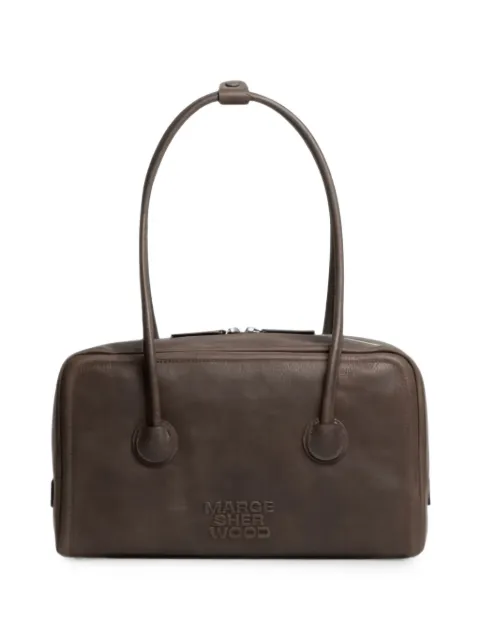 Marge Sherwood Soft Boston logo-debossed shoulder bag Brown M26431SB05EPWRWASHEDBROWN