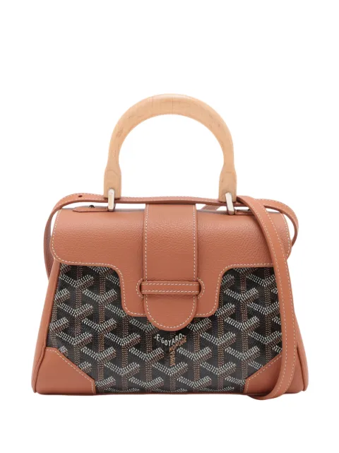 Goyard Pre-Owned 2020-2026 Mini Goyardine Saigon Souple satchel Brown C1B9DP19N6DU2JVC