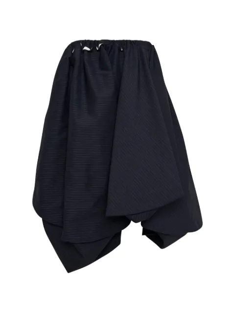 TAO gathered waist pinstripe midi skirt Blue TRS00105111A
