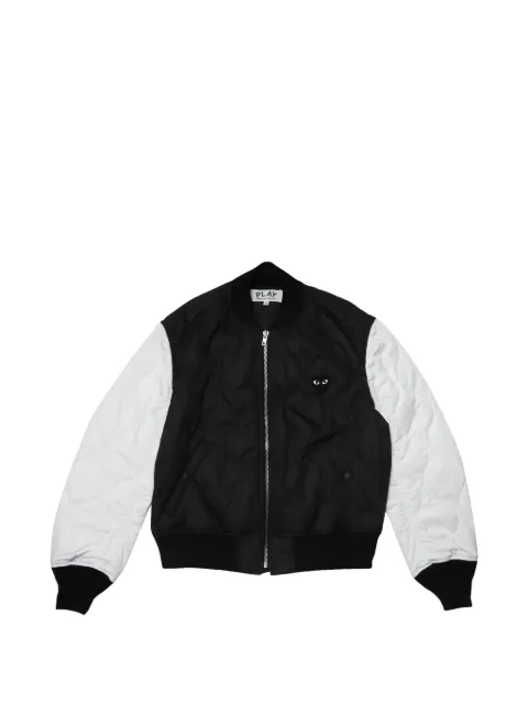Comme Des Garçons Play quilted heart-print bomber jacket Black AAXJ0010511