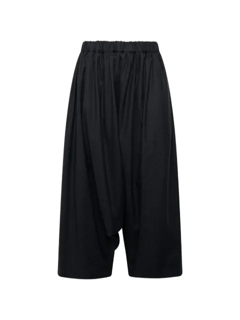 Comme Des Garçons Comme Des Garçons elasticated-waist wide-leg trousers Black RRP00105111A