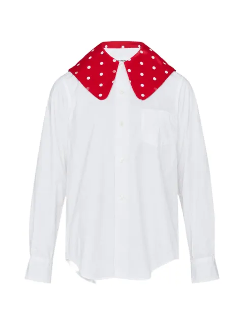 Comme Des Garçons Girl polka-dot-collar shirt White NRB00905121A