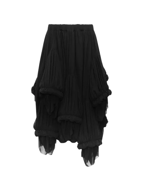 Comme Des Garçons layered asymmetric skirt Black GRS00105111A