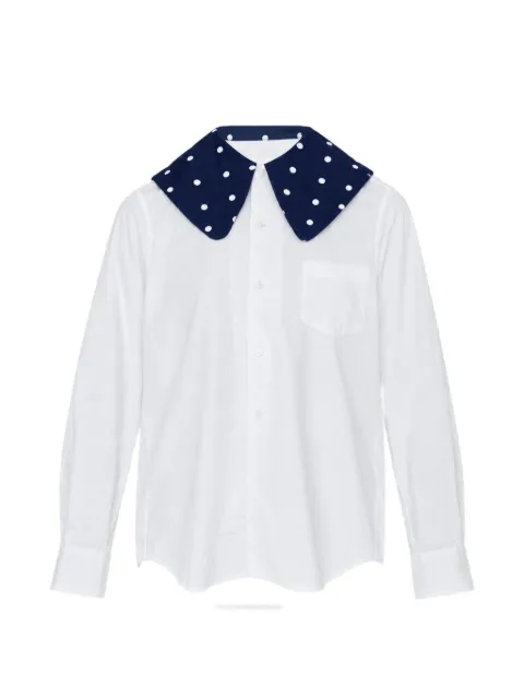 Comme Des Garçons Girl polka-dot collar shirt White NRB00905111A