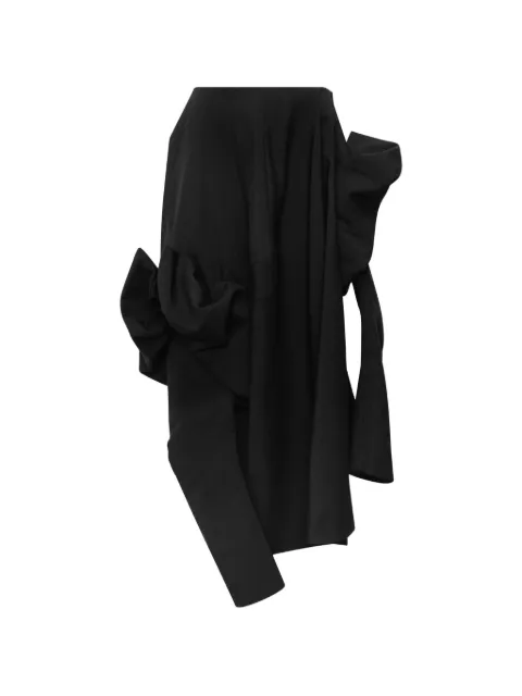 Comme Des Garçons draped oversized midi skirt Black GRS01105111A