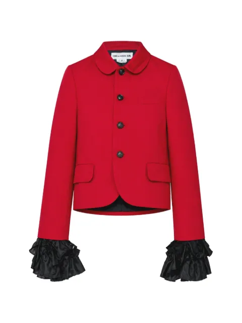 Comme Des Garçons Girl ruffled-cuff tailored jacket Red NRJ00605121A