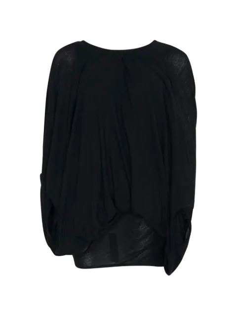 Junya Watanabe draped oversized blouse Black JRB006051
