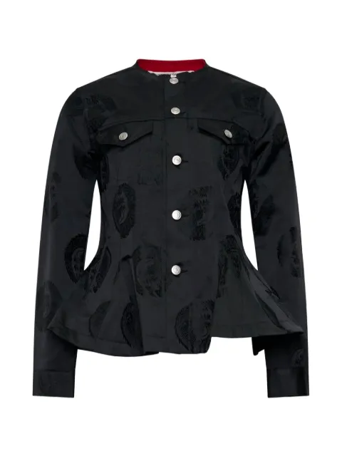 Comme Des Garçons Comme Des Garçons ruffled fitted jacket Black RRJ02305111A