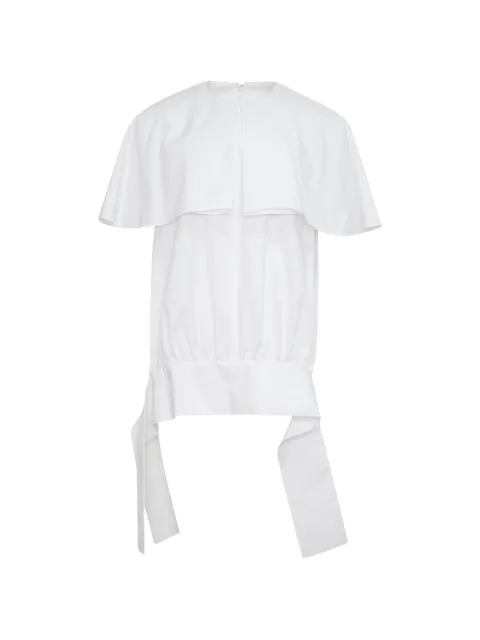 Enföld cape-style gathered blouse White 300JA530064100WHITE
