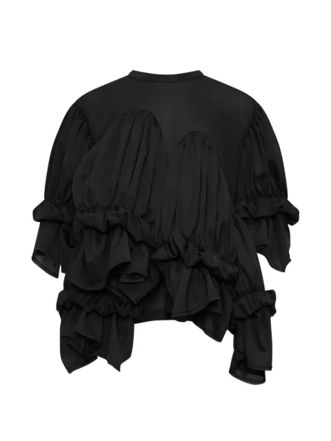 Comme Des Garçons ruffled layered blouse Black GRT00705111A