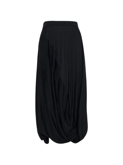 Junya Watanabe draped wool maxi skirt Black JRS00705111A