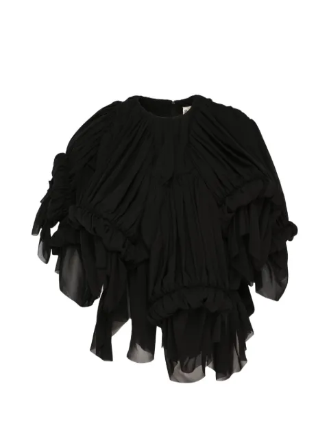 Comme Des Garçons ruched voluminous blouse Black GRJ00305111A