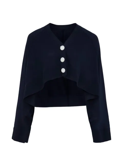 Enföld Umbrella cropped cardigan Blue 300JA270011100DARKNAVY