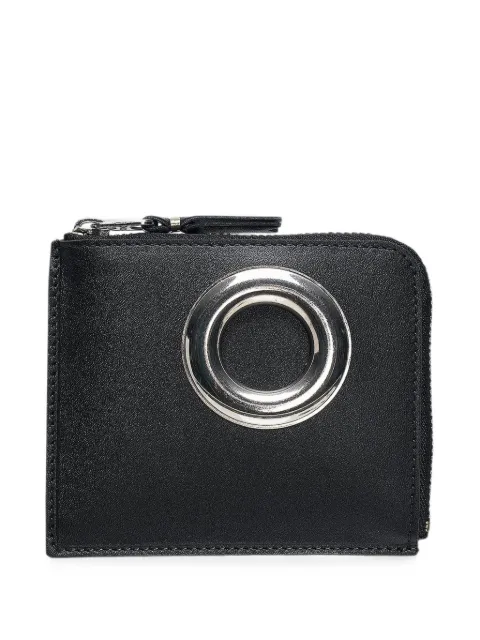 Comme Des Garçons Wallet eyelet-embellished zip wallet Black 600090486BLK0OS