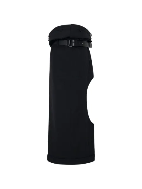 Junya Watanabe sculptural draped skirt Black JRP03005111A