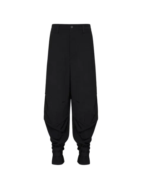Yohji Yamamoto knee-panel cargo pants Black HWP72100