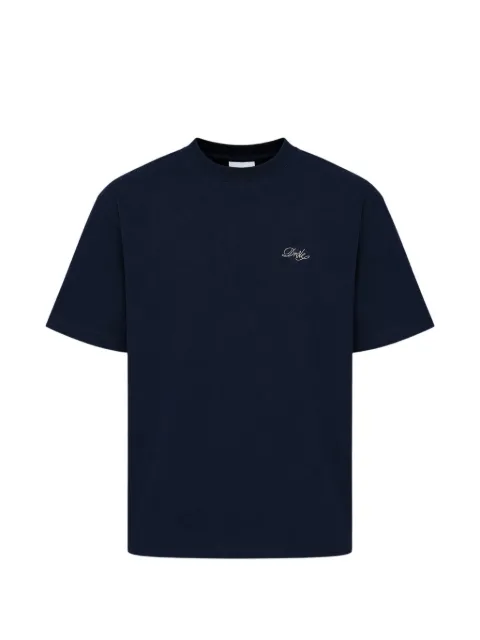 Drôle De Monsieur Bellissima logo-embroidered T-shirt Blue LTS324CO311NY