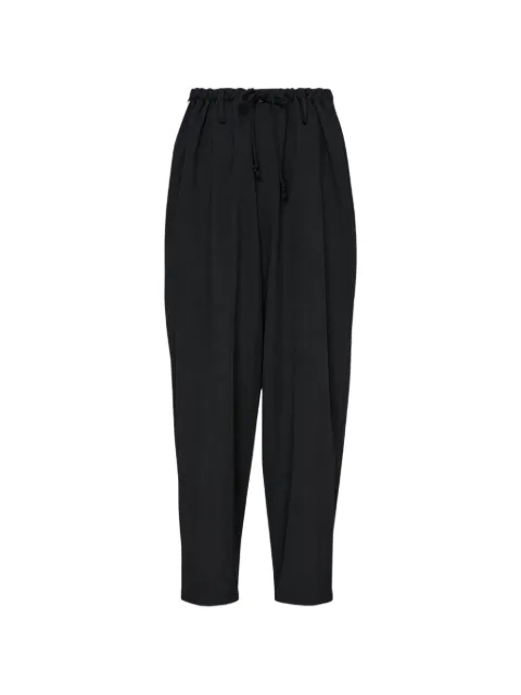 Yohji Yamamoto New Standard drawstring-waist trousers Black HWP06100002