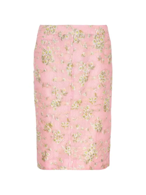 Nº21 floral midi pencil skirt Pink AW26C0155659F451
