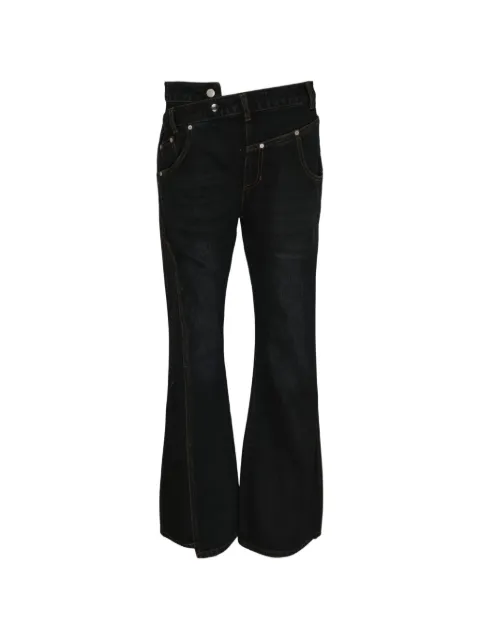 Andersson Bell twist fold flare jeans Black APA935W00DARKBLUE