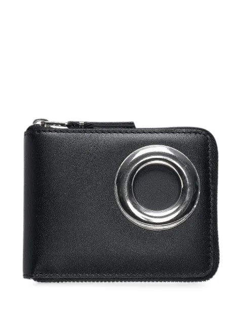 Comme Des Garçons Wallet eyelet zip-around wallet Black 600090490BLK0OS