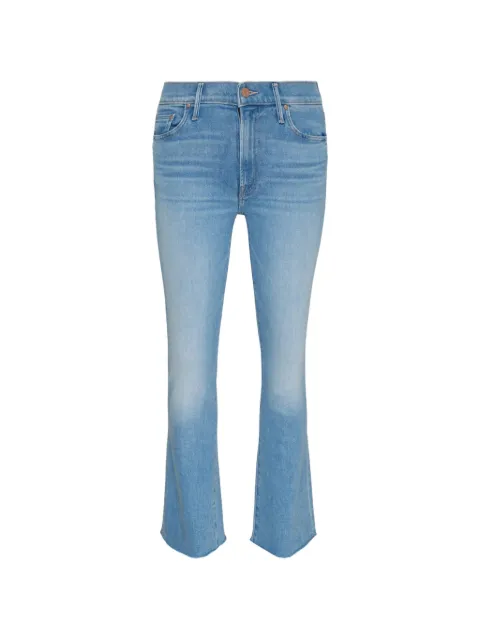 MOTHER Outsider Flood Fray frayed-hem jeans Blue 10827135100ROO