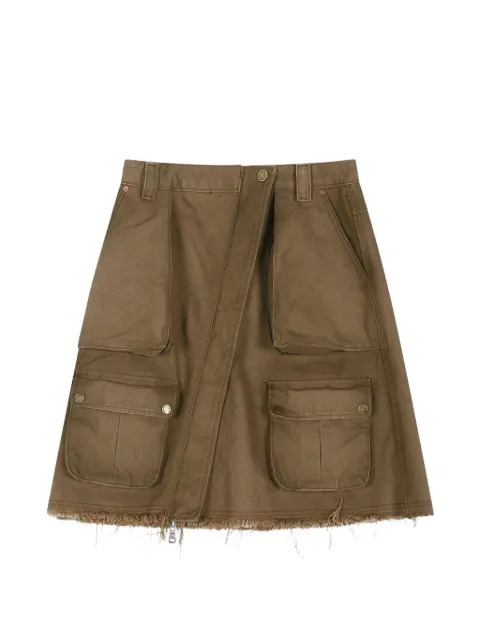 Andersson Bell cargo-pocket wrap skirt Brown APA940W00BROWN