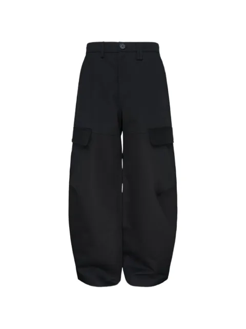 Simone Rocha knee-pleat cargo trousers Black 4216041000