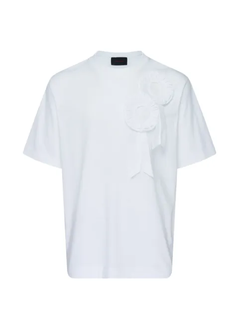 Simone Rocha ruffle rosette T-shirt White 5484055300WHITEWHITE