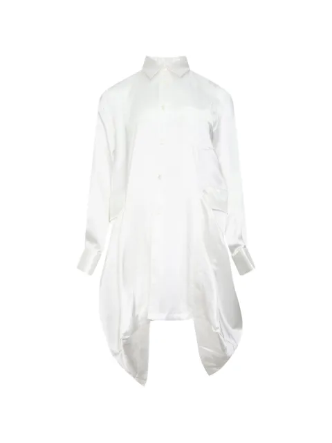 Comme Des Garçons Comme Des Garçons asymmetric satin shirt White RRB00105121A