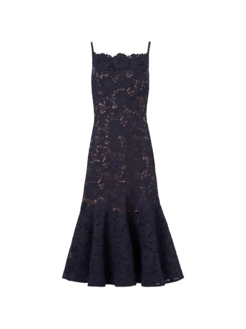 Self-Portrait spiral lace midi dress Blue 600091612NVY006