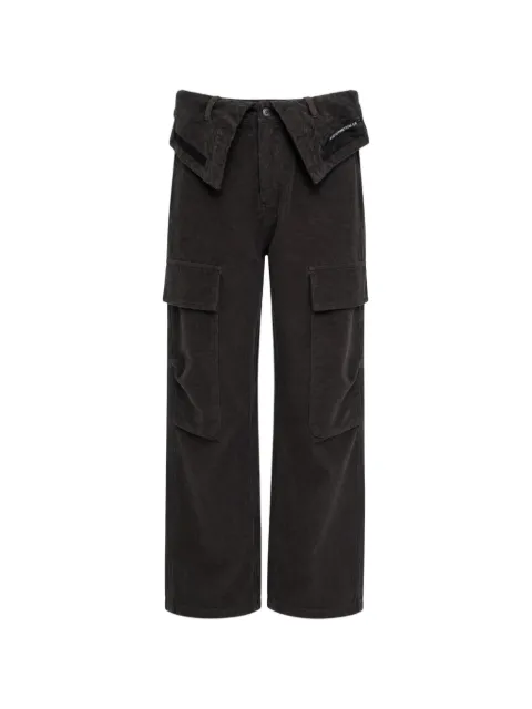 Andersson Bell Raptor layered wide-leg trousers Black APA949M00