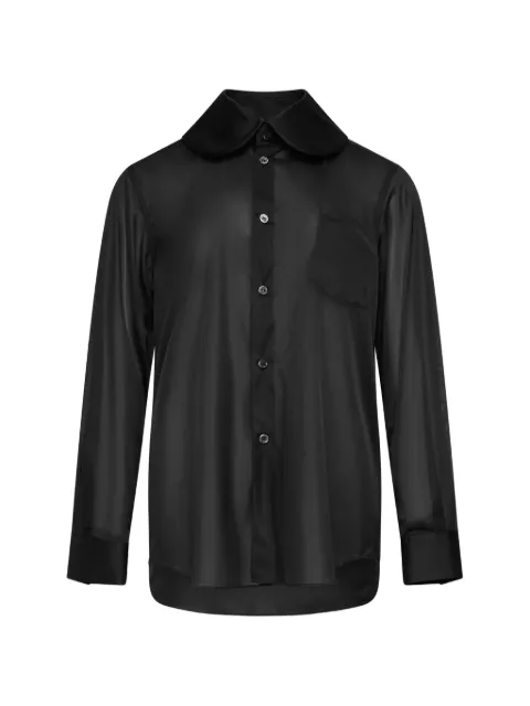 Comme Des Garçons sheer blouse Black GRB01105111A