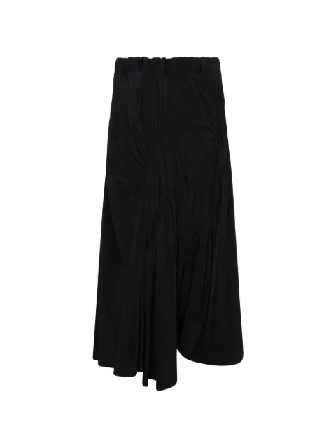 Y's gather-pleated wide-leg trousers Black YWP43530001