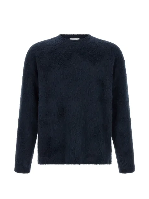 Roberto Collina gauze-finish crew-neck sweater Blue 263MYB4530110
