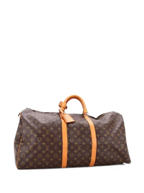 Louis Vuitton Pre-Owned Keepall Bag Monogram Canvas 60 travel bag Brown ZCCNBV6XVU02OIXA