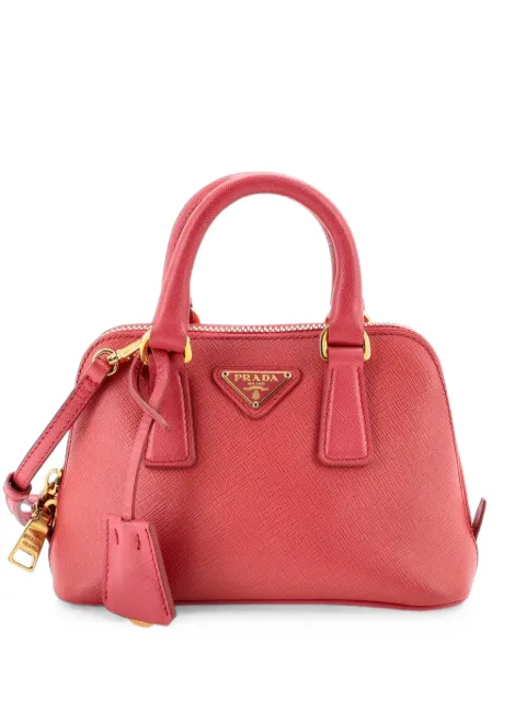 Prada Pre-Owned Promenade Bag Saffiano Leather Mini crossbody bag Pink PK3VVPC7MKSF3WMW