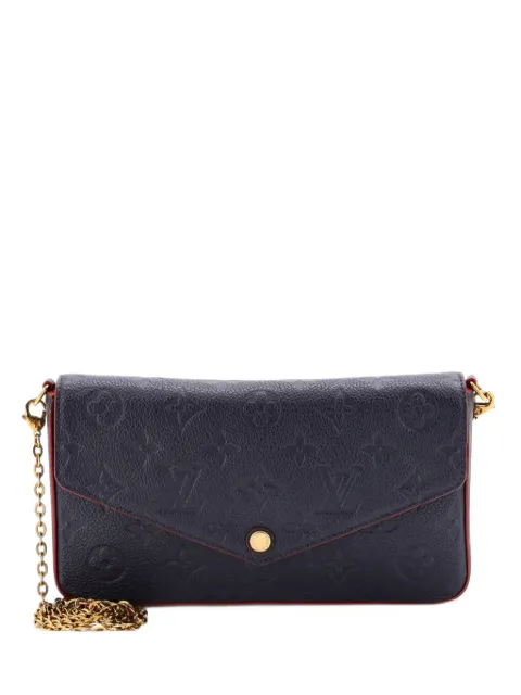 Louis Vuitton Pre-Owned Felicie Pochette Monogram Empreinte Leather crossbody bag Blue XMG0I2H1A4R07WQ9